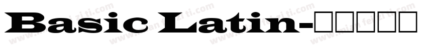 Basic Latin字体转换